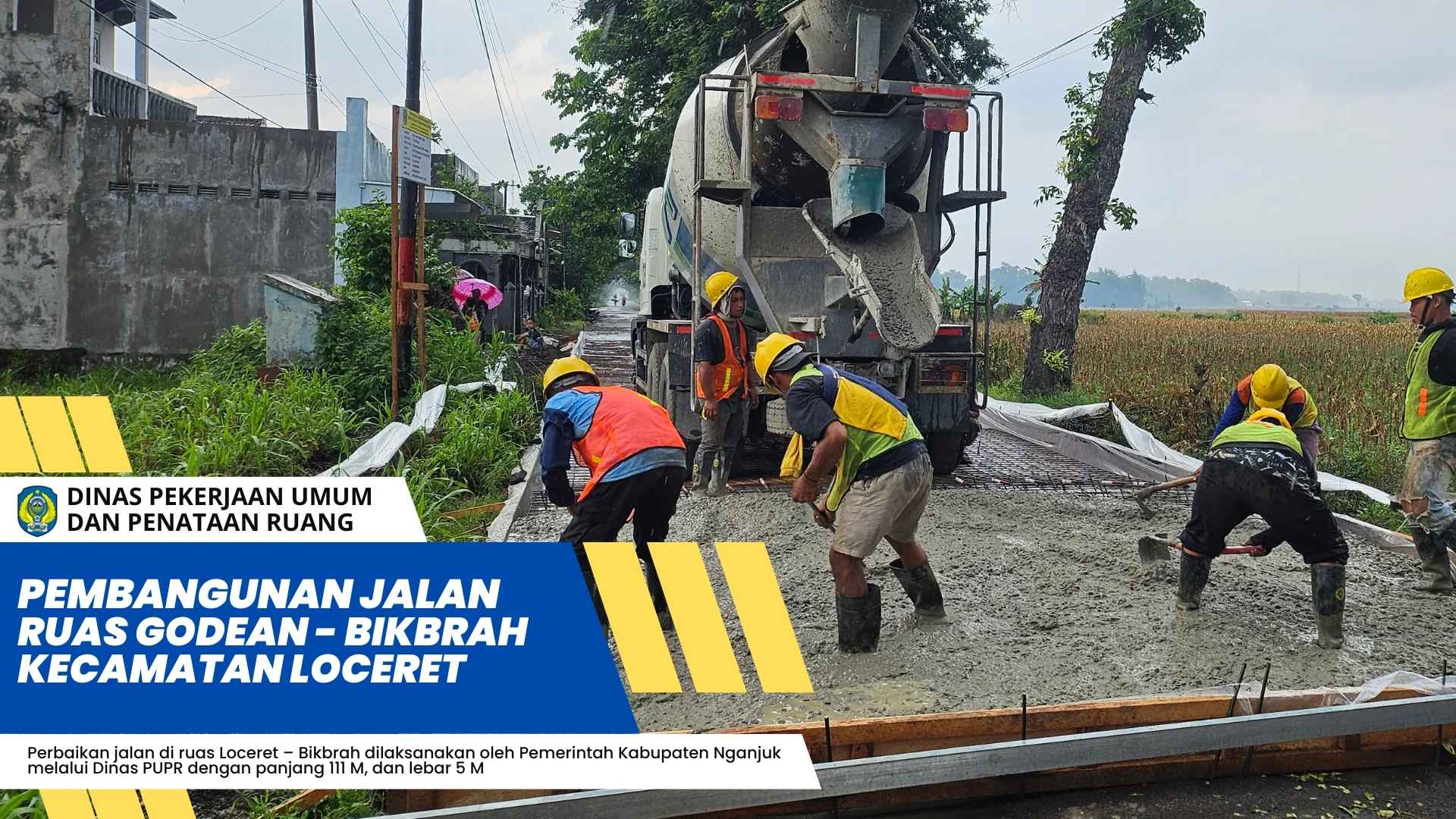 Ruas Jalan Godean–Bikbrah Dibangun, Pemkab Nganjuk Jawab Keluhan Masyarakat